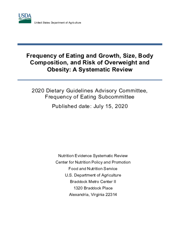 (PDF) Frequency of Eating and Growth, Size, Body Composition, and Risk ...