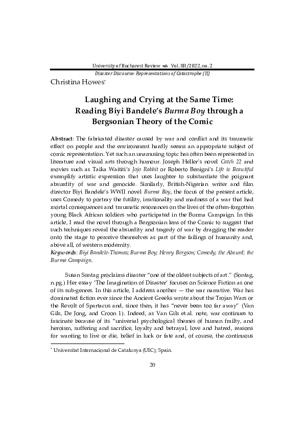 (PDF) Laughing and Crying at the Same Time