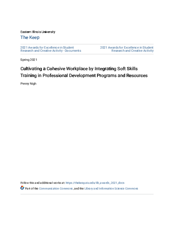 (PDF) Cultivating a Cohesive Workplace by Integrating Soft Skills ...