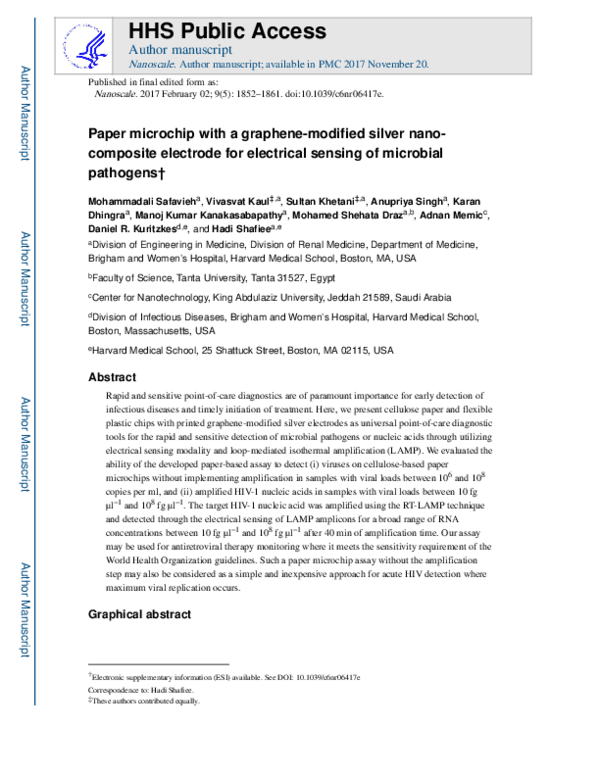 (PDF) Paper microchip with a graphene-modified silver nano-composite ...