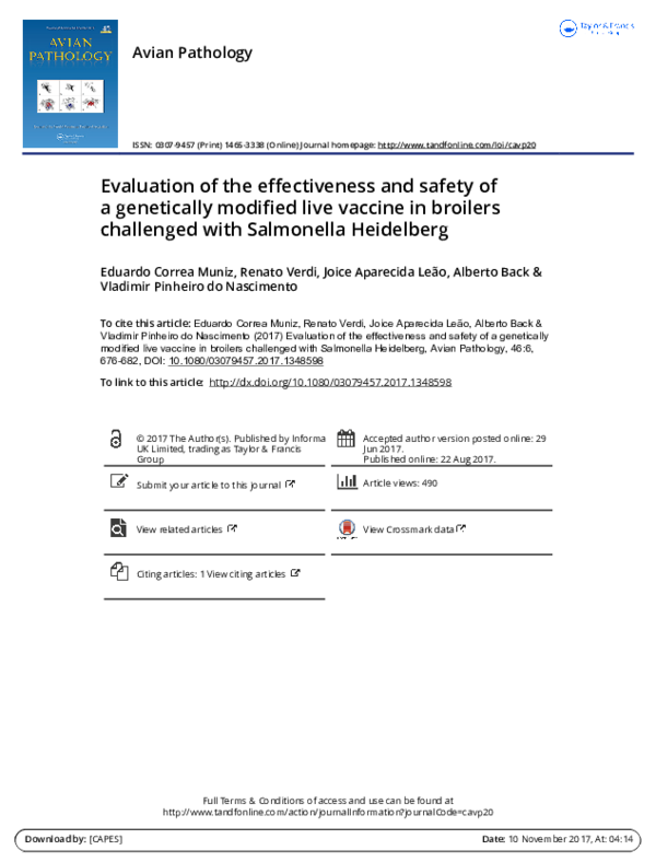 (PDF) Evaluation of the effectiveness and safety of a
