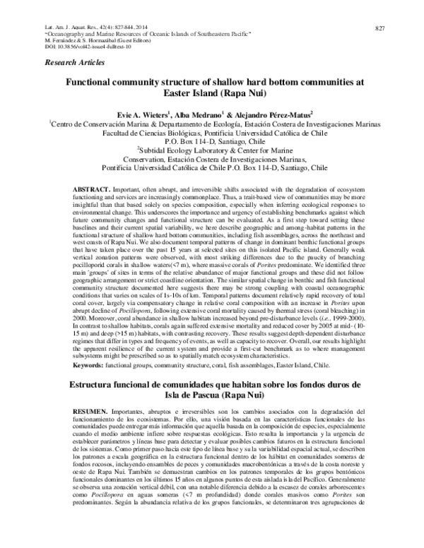 (PDF) Functional community structure of shallow hard bottom communities ...