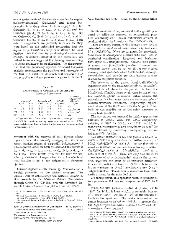 (PDF) Garnet with Ca++ in octahedral sites