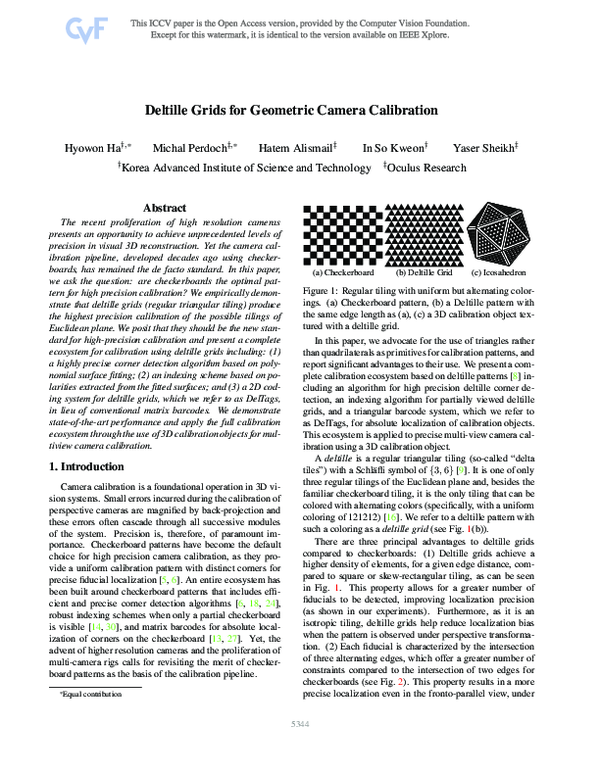 (PDF) Deltille Grids for Geometric Camera Calibration