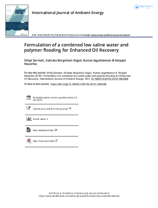 (PDF) Formulation of a combined low saline water and polymer flooding ...