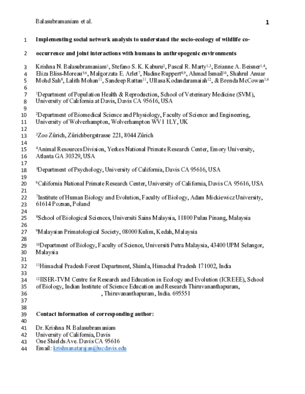 (PDF) Implementing social network analysis to understand the ...