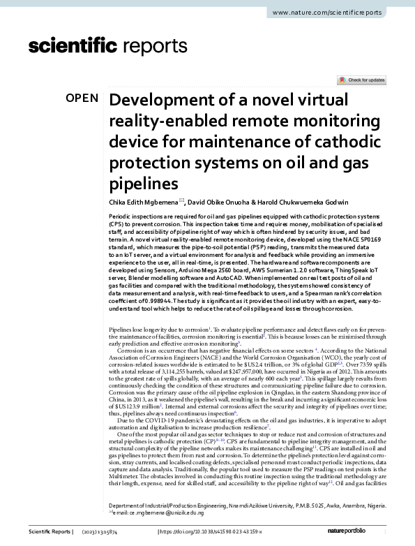 (PDF) Development of a novel virtual reality-enabled remote monitoring ...