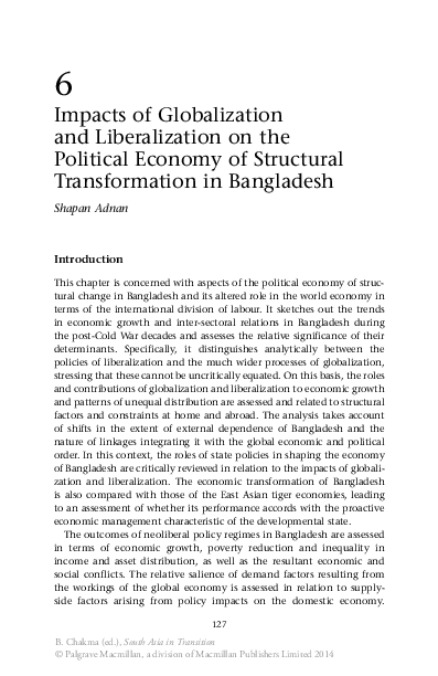 (PDF) Impacts of Globalization and Liberalization on the Political ...