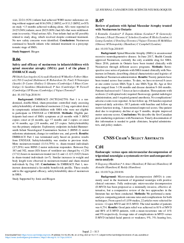 (PDF) C.01 Endoscopic versus open microvascular of