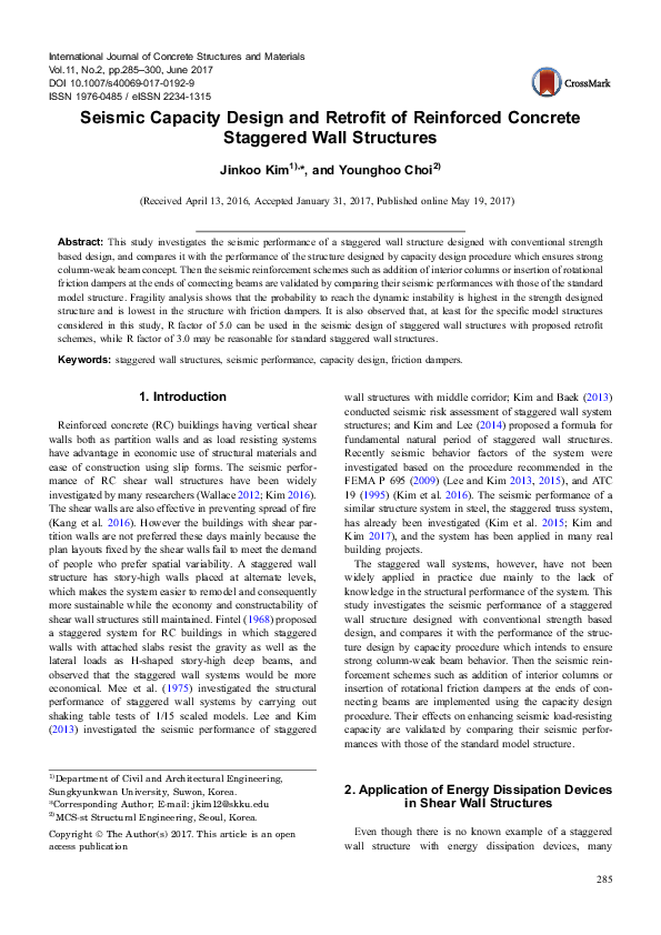 (PDF) Seismic Capacity Design and Retrofit of Reinforced Concrete ...