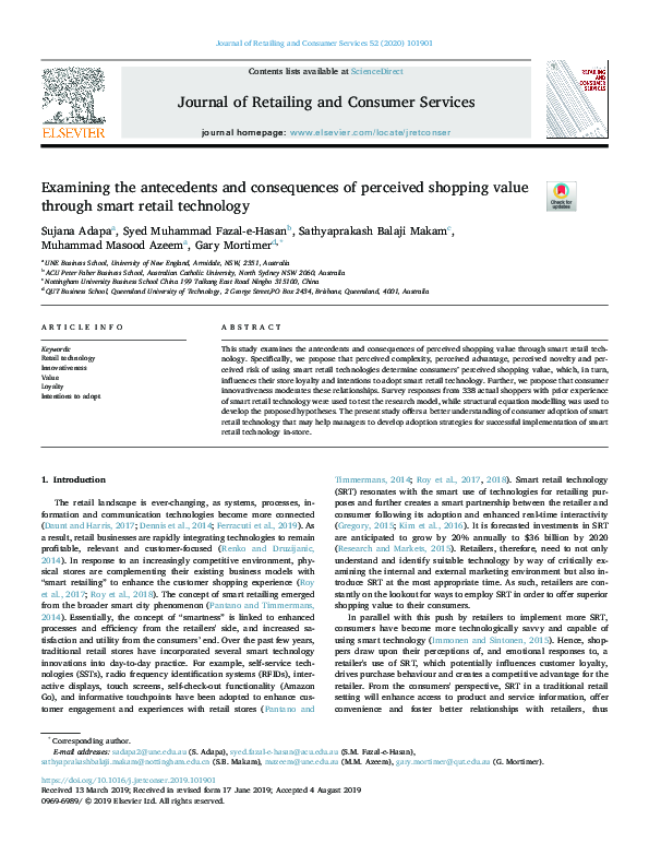 (PDF) Examining the antecedents and consequences of perceived value – a ...