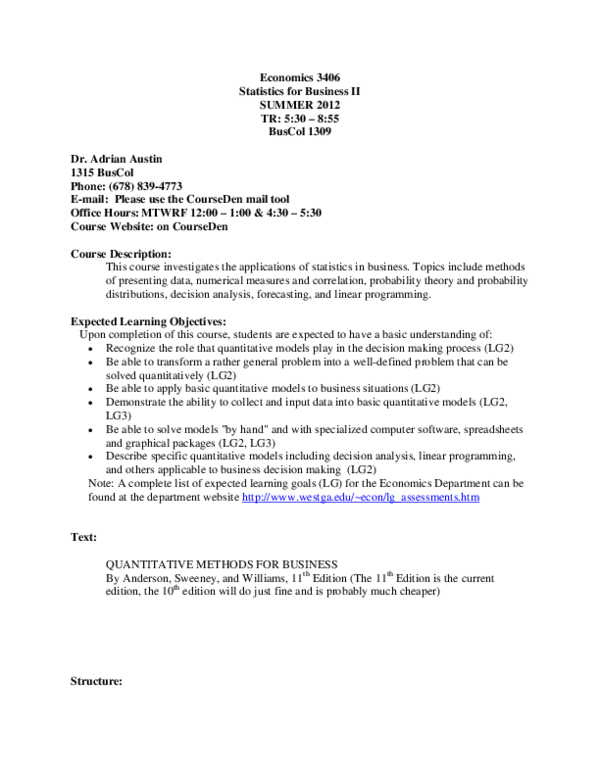  pdf quantitative methods for business