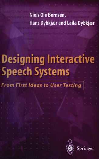 (PDF) Designing Interactive Speech Systems
