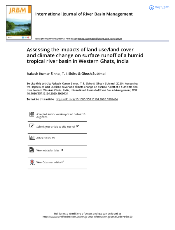 (PDF) Assessing the Impacts of Land Use, Land Cover, and Climate Change ...