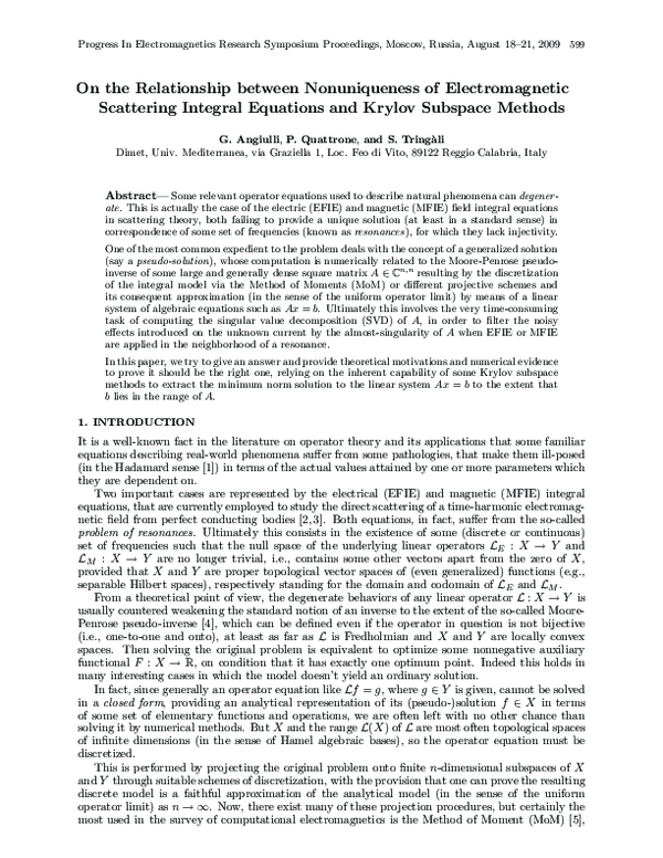 (PDF) On the Relationship between Nonuniqueness of Electromagnetic ...