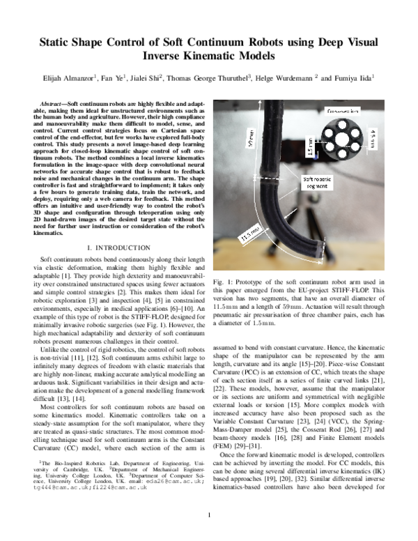 (PDF) Static Shape Control of Soft Continuum Robots Using Deep Visual ...