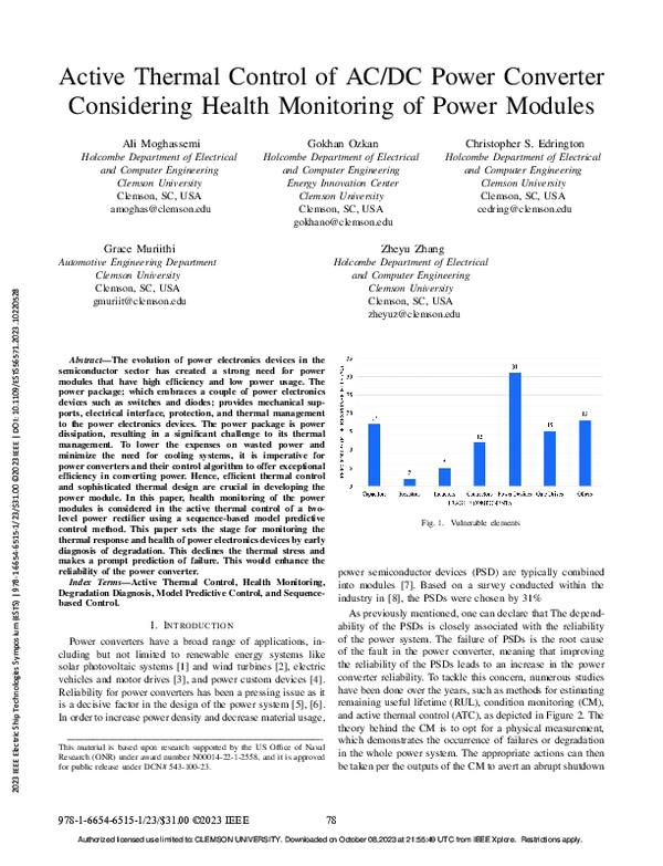 (PDF) Active Thermal Control of AC/DC Power Converter Considering ...