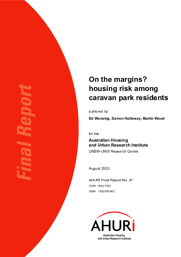 (PDF) On the Margins? Housing risk among caravan park residents
