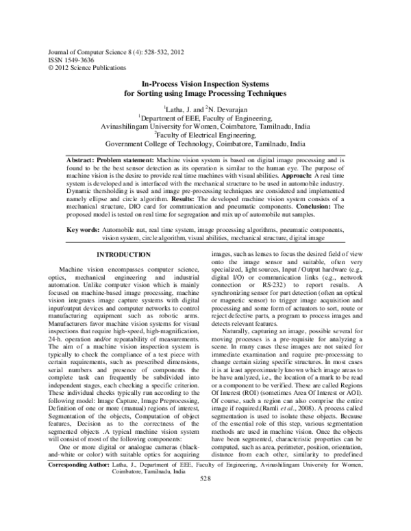 (PDF) In-Process Vision Inspection Systems for Sorting using Image ... image.