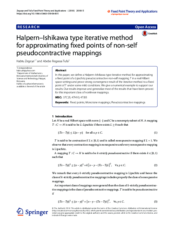 (PDF) Halpern–Ishikawa type iterative method for approximating fixed ...