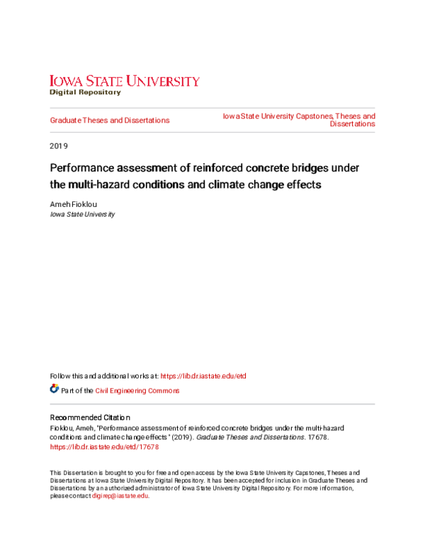 (PDF) Performance assessment of reinforced concrete bridges under the ...