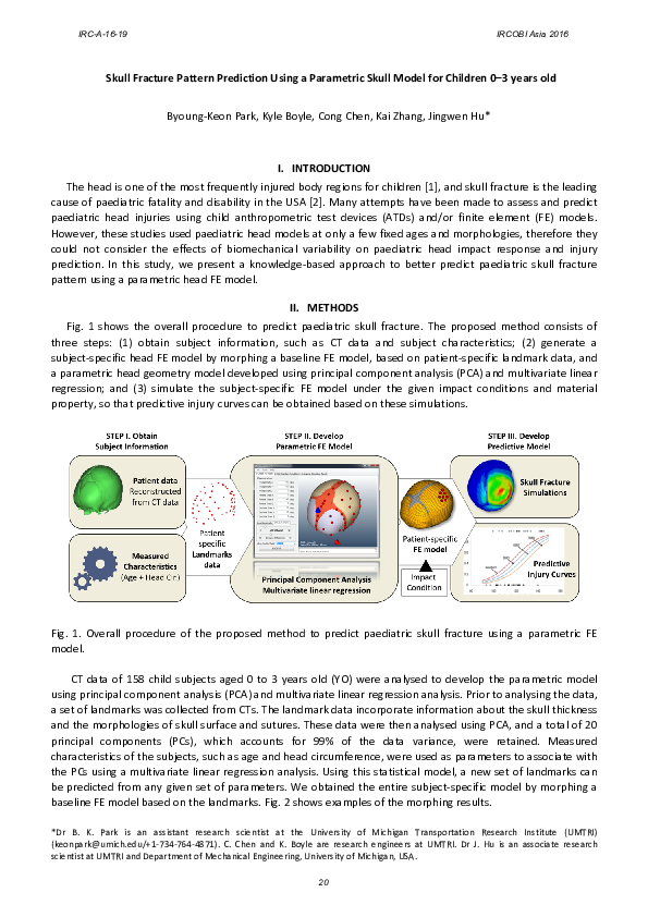 (PDF) Skull fracture pattern prediction using a parametric skull model ...