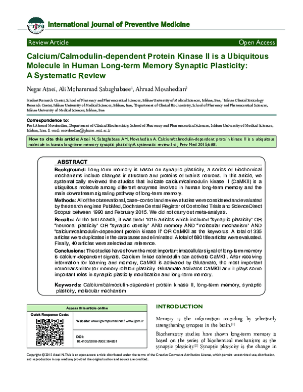 (PDF) Calcium/calmodulin-dependent protein kinase II is a ubiquitous ...