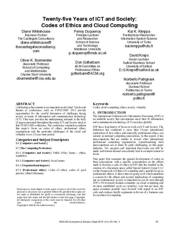 pdf twenty five years of ict and society