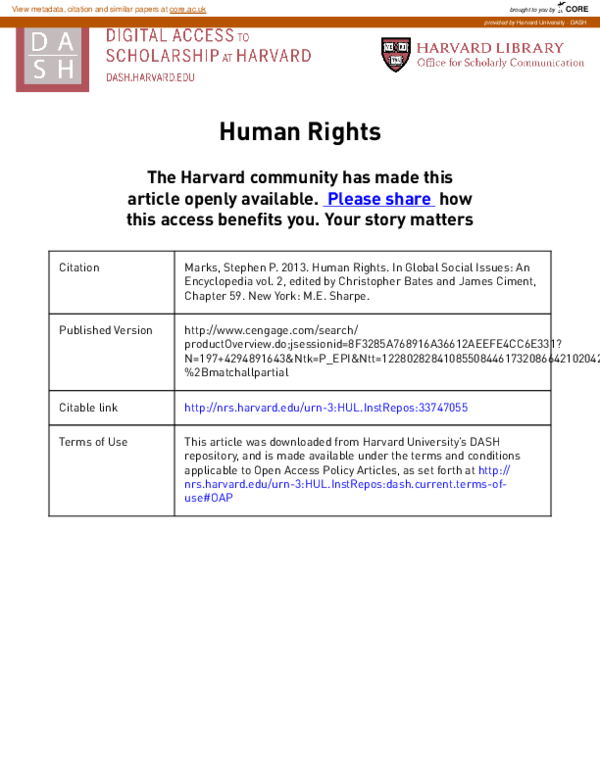 (PDF) Human Rights