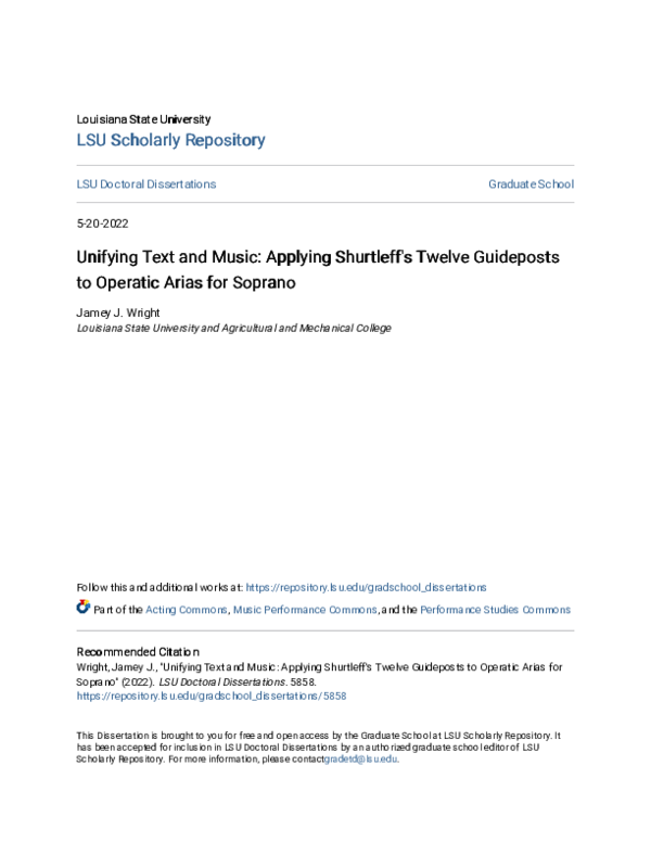 (PDF) Unifying Text and Music: Applying Shurtleff's Twelve Guideposts ...