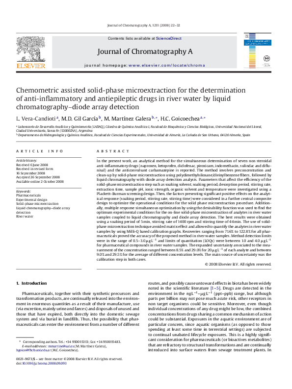 (PDF) Chemometric assisted solid-phase microextraction for the ...