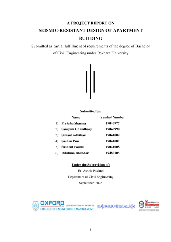 (PDF) SEISMIC-RESISTANT DESIGN OF APARTMENT BUILDING - Passive House Apartment Seismic Design