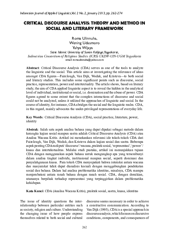 pdf-critical-discourse-analysis-theory-and-method-in-social-and