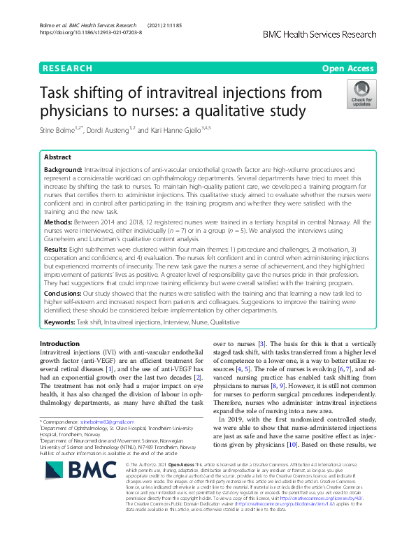(PDF) Task shifting of intravitreal injections from physicians to ...