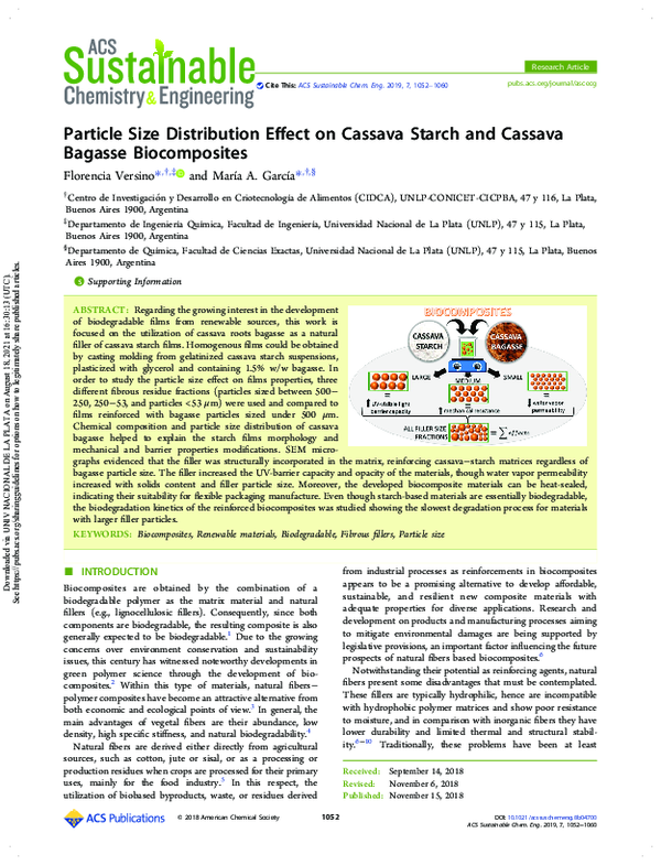 (PDF) Particle Size Distribution Effect on Cassava Starch and Cassava ...