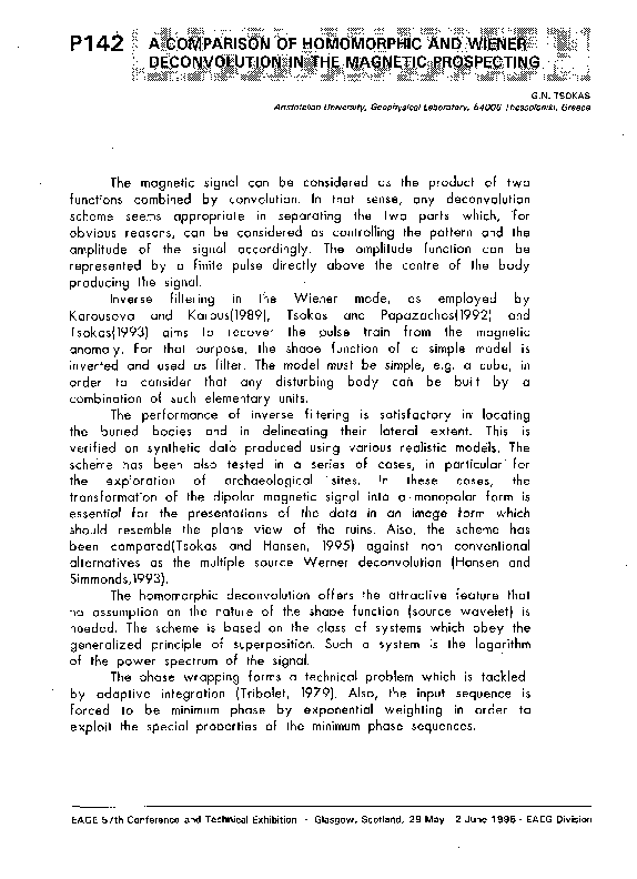 (PDF) A Comparison of Homomorphic and Wiener Deconvolution in the ...