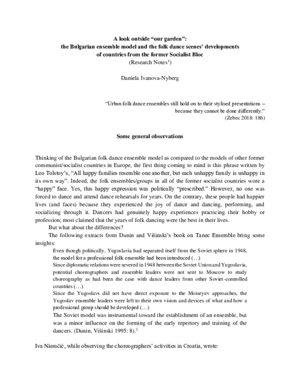 (PDF) A look outside our garden: research notes