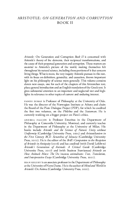 (PDF) ON GENERATION AND CORRUPTION II 10
