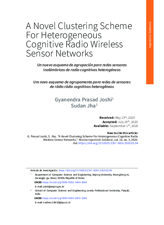 (PDF) A Novel Clustering Scheme For Heterogeneous Cognitive Radio ...