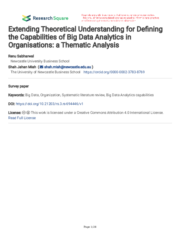 (PDF) Extending Theoretical Understanding for Defining the Capabilities ...