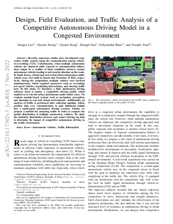 (PDF) Design, Field Evaluation, and Traffic Analysis of a Competitive ...