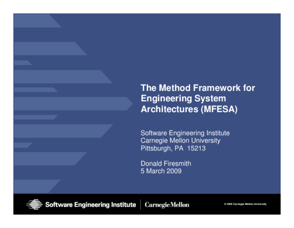 (PDF) The Method Framework for Engineering System
