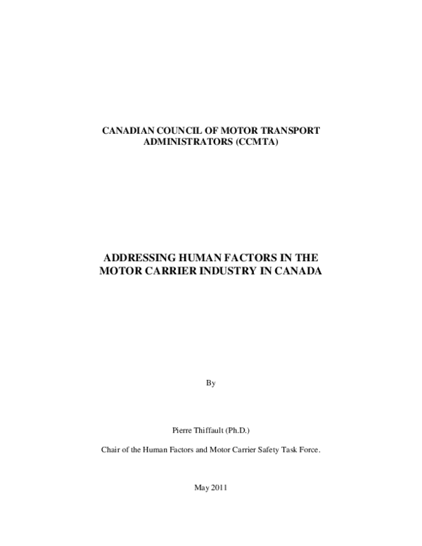 (PDF) Canadian Council of Motor Transport Administrators (Ccmta ...