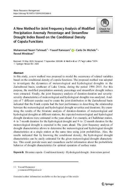 (PDF) A New Method for Joint Frequency Analysis of Modified ...