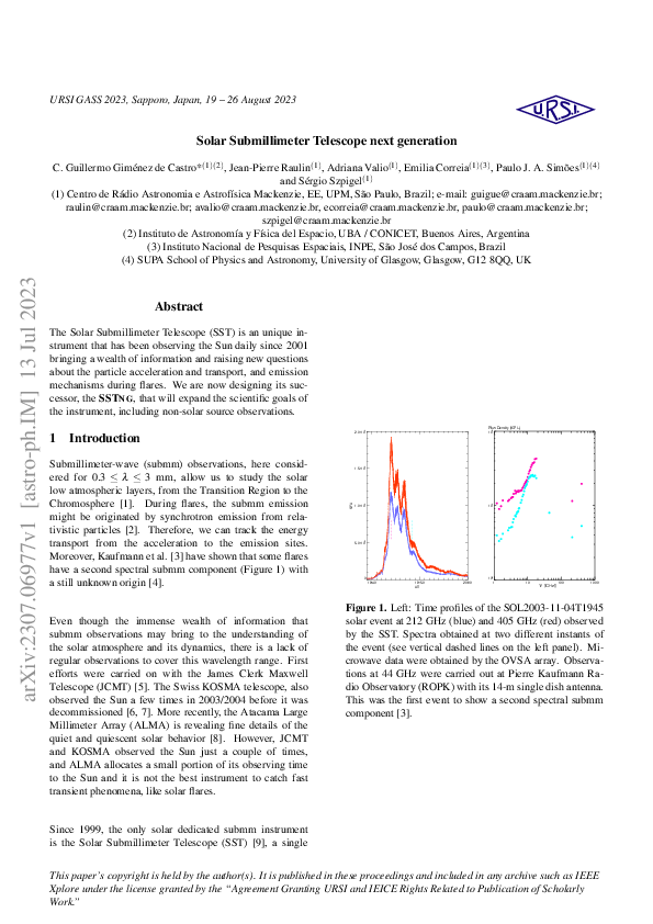 (PDF) Solar Submillimeter Telescope next generation