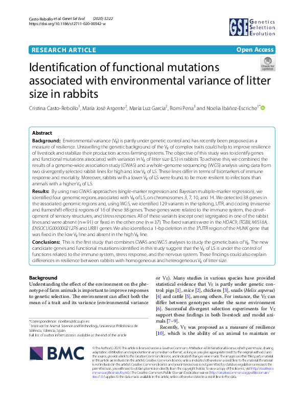 (PDF) Identification of functional mutations associated with ...