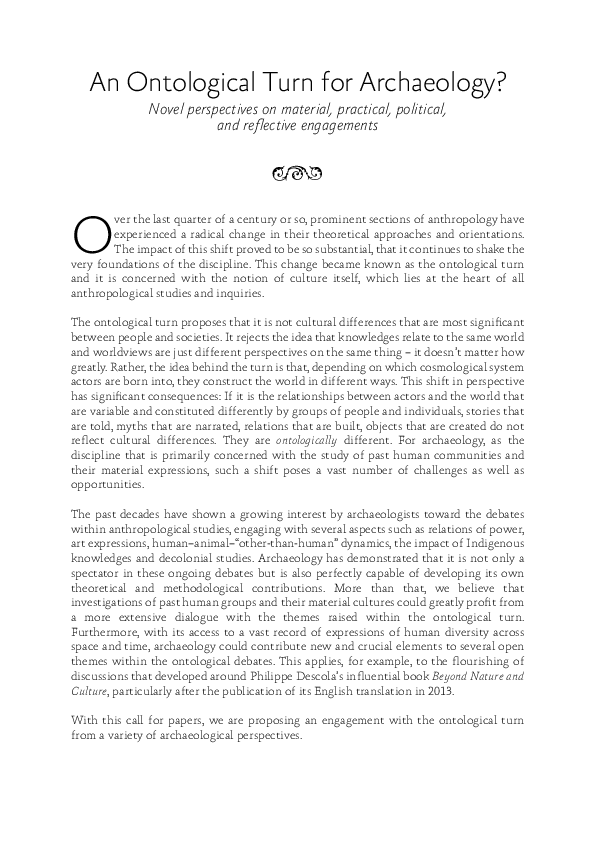 pdf-an-ontological-turn-for-archaeology-novel-perspectives-on