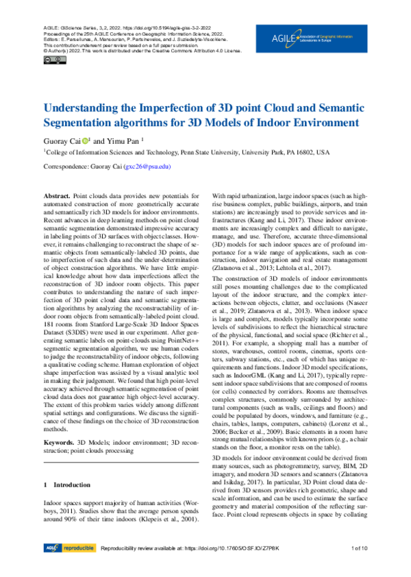 (PDF) Understanding the Imperfection of 3D point Cloud and Semantic ...