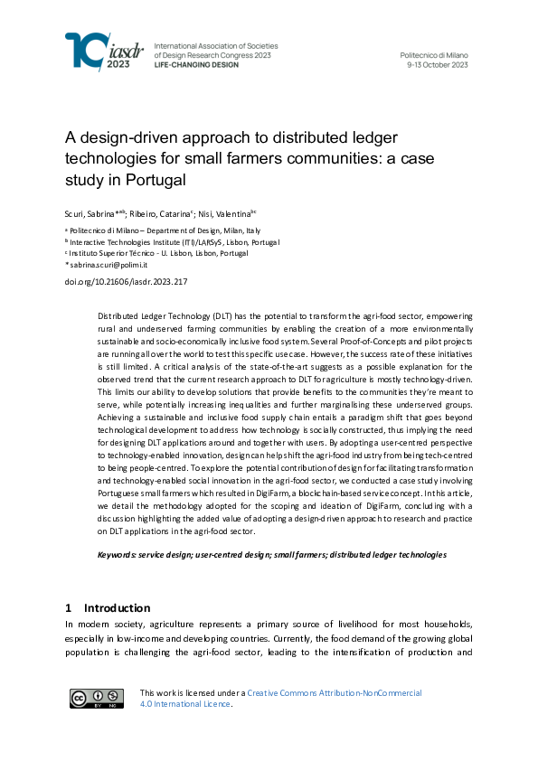(PDF) A design-driven approach to distributed ledger technologies for ...