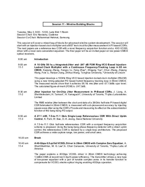 (PDF) Jitter injection for on-chip jitter measurement in PI-based CDRs ...